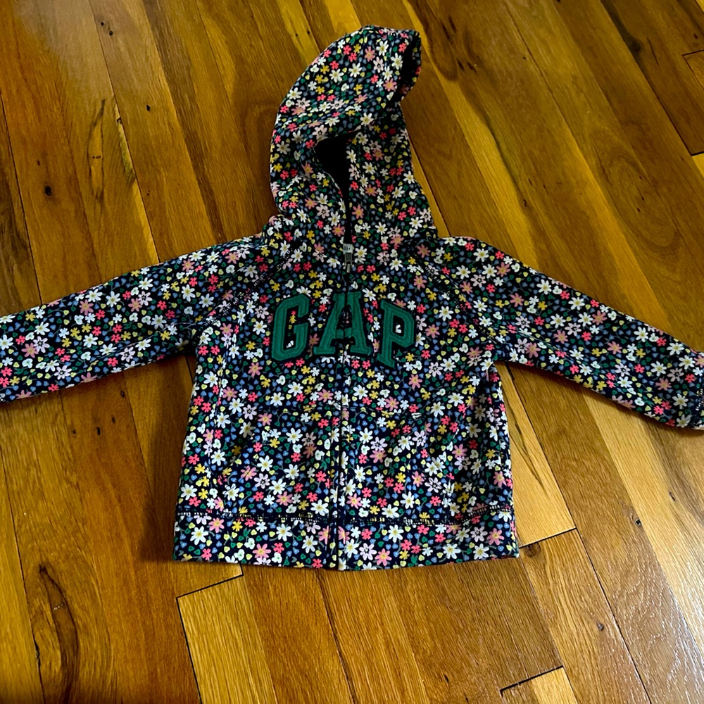 GAP toddler floral sweatshirt -18 to 24 months
